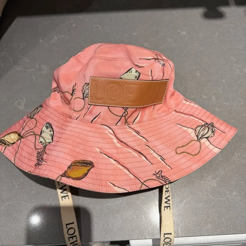Loewe Coral Bucket Hat with Logo Strap - Picture 9 of 9